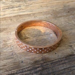 Kate spade rose gold dot bangle